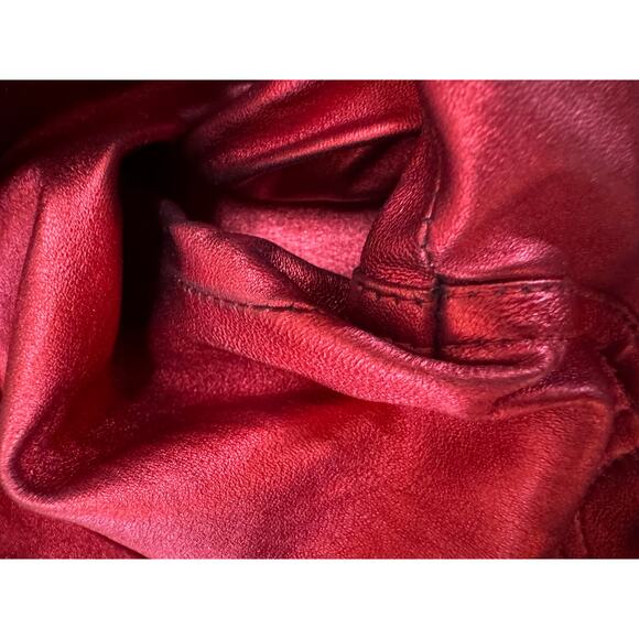 NWT Zadig & Voltaire RED Phlame Metallic Lamb Leather Pants *Rare! - Picture 4 of 15